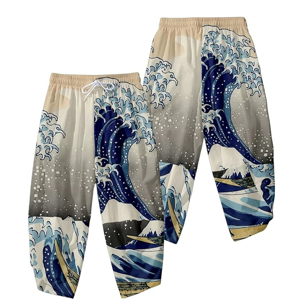 3D Kimono Pants Vintage Bloom  - Asian Cosplay Anime review and price
