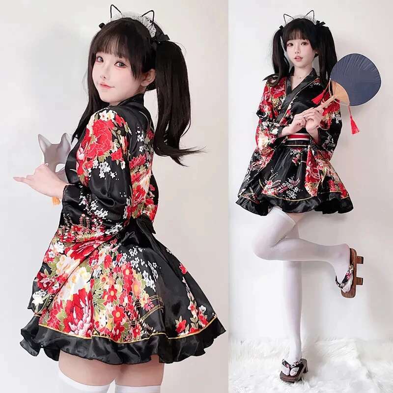 Japanese Modified Kimono Dress - Anime Cosplay Girlfriend review and price