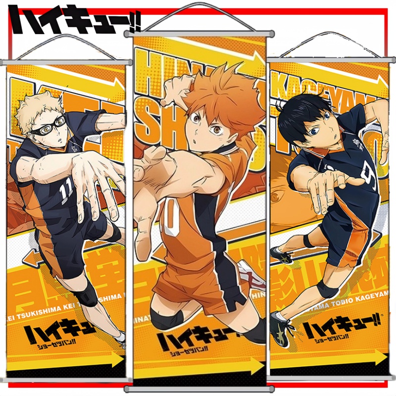 Haikyuu!! Wall Scroll Cartoon  - Anime Cosplay Wallpaper review and price