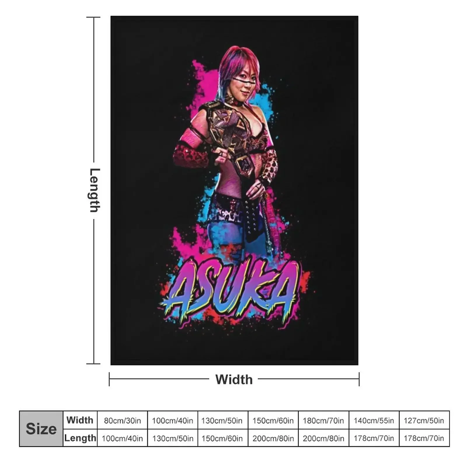 Asuka Asian Wrestler Throw Bla - Asian Cosplay Anime review and price