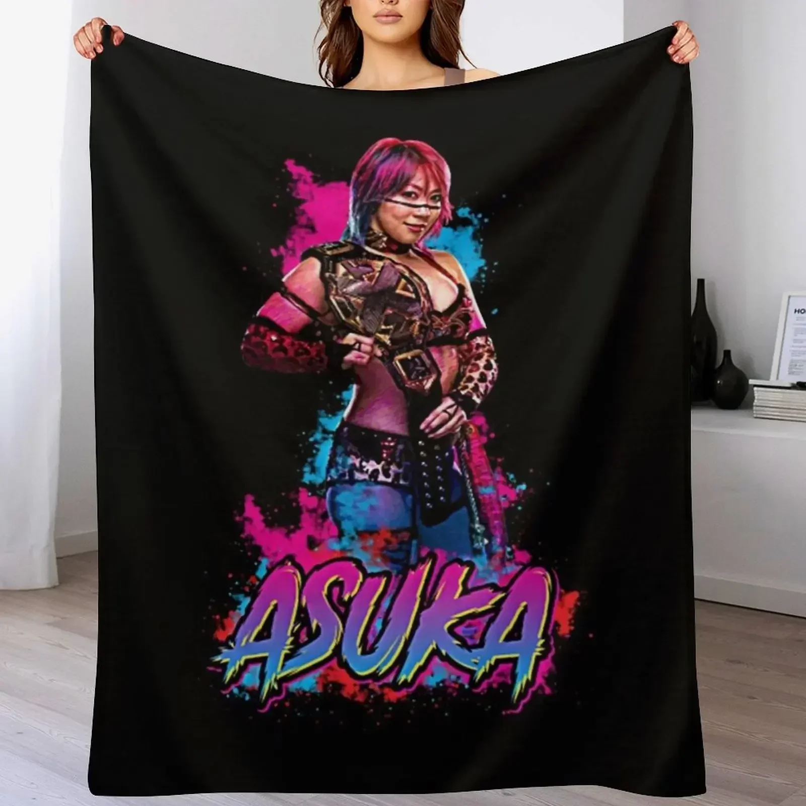 Asuka Asian Wrestler Throw Bla - Asian Cosplay Anime review and price