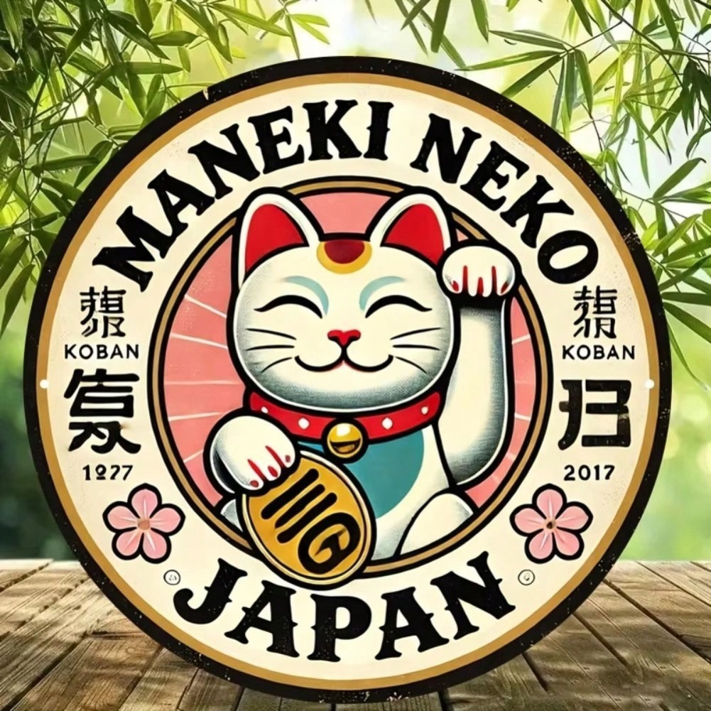 Round Maneki Neko Lucky Cat Al - Naruto Headband Metal review and price