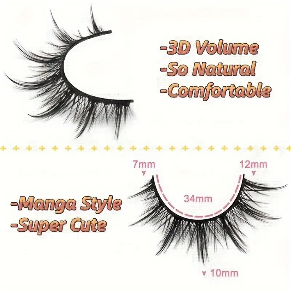 Natural Look False Eyelashes A - Asian Cosplay Anime review and price