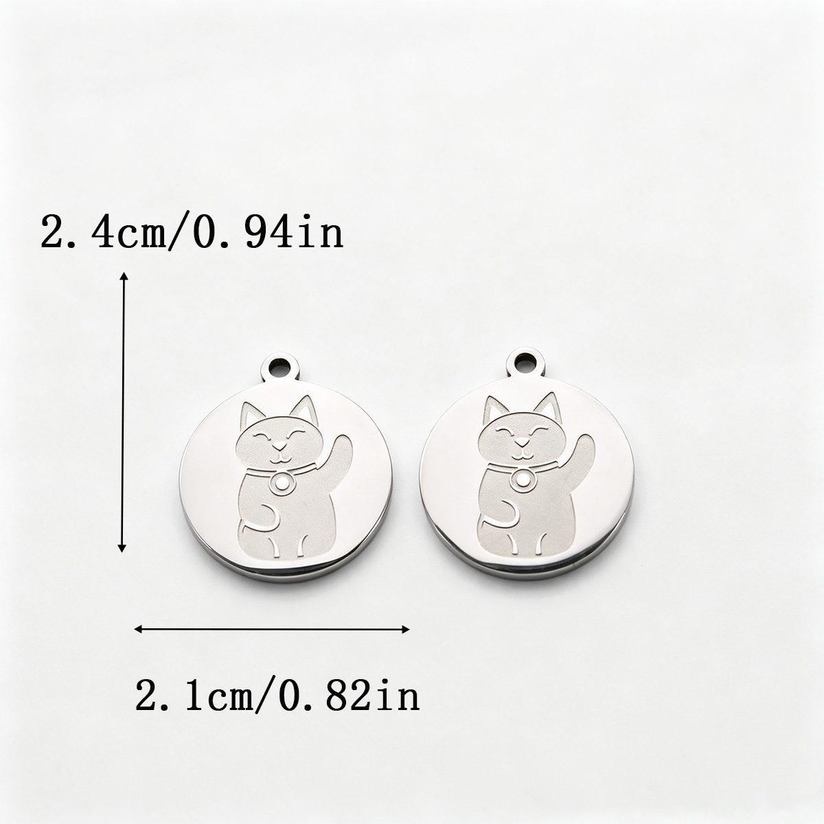 2pcs Maneki Neko Charms Stainl - Naruto Headband Metal review and price